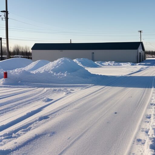 Small commercial property snow removal